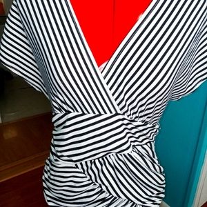 Geometric Striped Top Size M by Dots